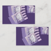 Beautiful Purple Eid Mubarak Card Design 名刺 (正面/裏面)