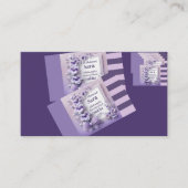 Beautiful Purple Eid Mubarak Card Design 名刺 (正面)