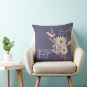 Beautiful Purple Flowers Home Sweet クッション (椅子)