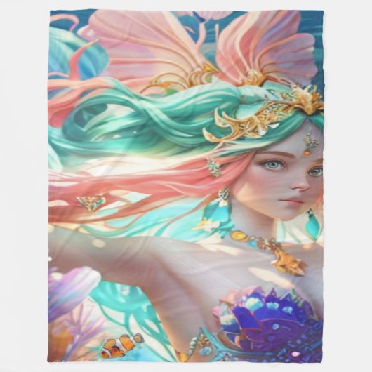 Beautiful queen  フリースブランケット (正面)