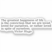 Beautiful quotes by Victor Hugo シール (正面)