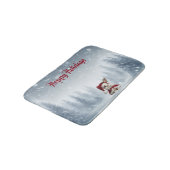 Beautiful Rabbit Christmas バスマット (アングル)