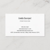 Beautiful Rainbow Color Splatters Abstract Design 名刺 (裏面)