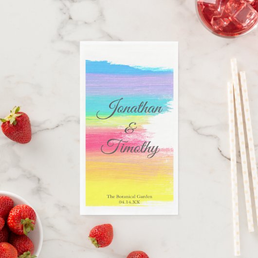 Beautiful Rainbow Wedding Custom Colorful (インサイチュ)