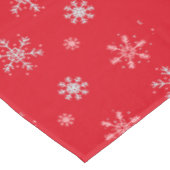 Beautiful Red illustrative snowflake Red Backgroun テーブルクロス (アングル)