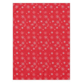 Beautiful Red illustrative snowflake Red Backgroun テーブルクロス (正面)