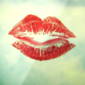 Beautiful Red Kiss Isolated Vector Art ウィンドウサイン (シート3)