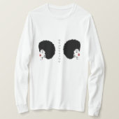 Beautiful Red Lip Afro T-shirt Tシャツ (デザイン正面)