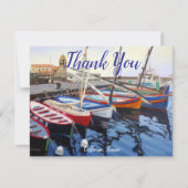 Beautiful Red Orange Blue Green Boats in Collioure (正面)