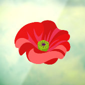 Beautiful Red poppy commemorative ウィンドウサイン (シート3)