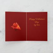 Beautiful Red Rose Isolated Photograph Vector カード (内部)