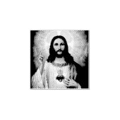 Beautiful religious Sacred Heart of Jesus image ラバースタンプ (インプリント)