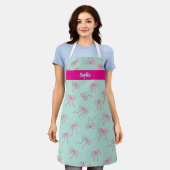 Beautiful ribbon style apron  エプロン (着用した状態)