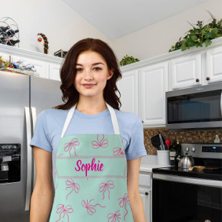 Beautiful ribbon style apron  エプロン