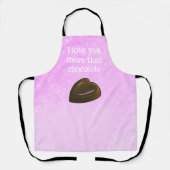 Beautiful Romantic Chocolate Heart エプロン (正面)