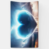 Beautiful romantic wedding picture AI 横断幕 (縦)