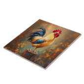Beautiful Rooster Painting タイル (側面)