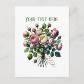 Beautiful rose bundle customizable ポストカード (正面)