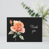 Beautiful Rose Garden Flower Thank You Card サンキューカード (スタンド正面)