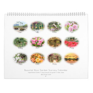 Beautiful Rose Garden Scenery Calendar (Type-A) カレンダー