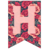 Beautiful Rose Themed Birthday バンティングフラッグ (第2の旗)