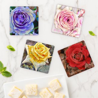 Beautiful Roses [Acrylic Coaster Set] コースターセット