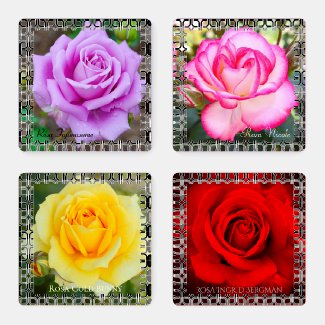 Beautiful Roses  [Acrylic Coaster Set] Type-I コースターセット