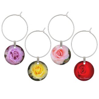 Beautiful Roses：Wine Charm(4 pieces/SET-A) ワインチャーム