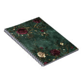 Beautiful roses with gold swirls. ノートブック (右側)