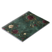 Beautiful roses with gold swirls. ノートブック (左側)
