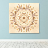 "Beautiful Sacred Mandala Wall Art キャンバスプリント (インサイチュ (ウッドフロア))