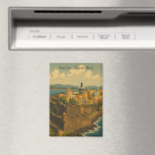 Beautiful San Juan Puerto Rico Retro Art マグネット (インサイチュ (食洗機))