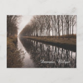 Beautiful Schipdonk Canal in Autumn, Damme シーズンポストカード (正面)