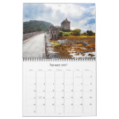 Beautiful Scotland European Calendar カレンダー (1月 2027)