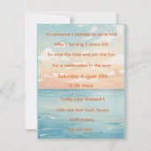Beautiful Sea Shell Party Digital Download 招待状 (裏面)