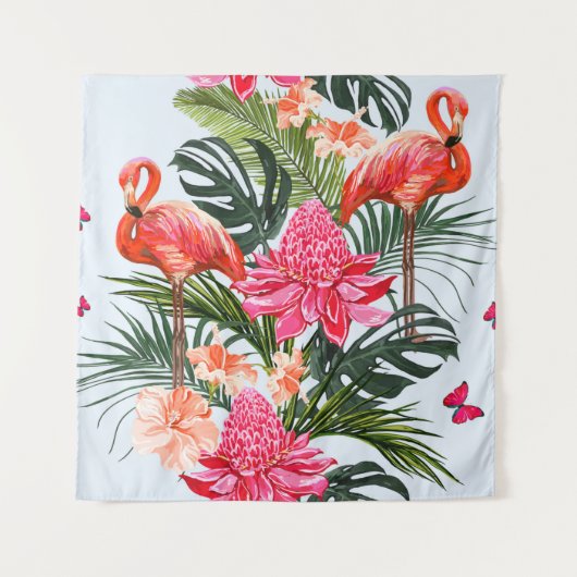 Beautiful seamless floral summer pattern backgroun タペストリー (正面)