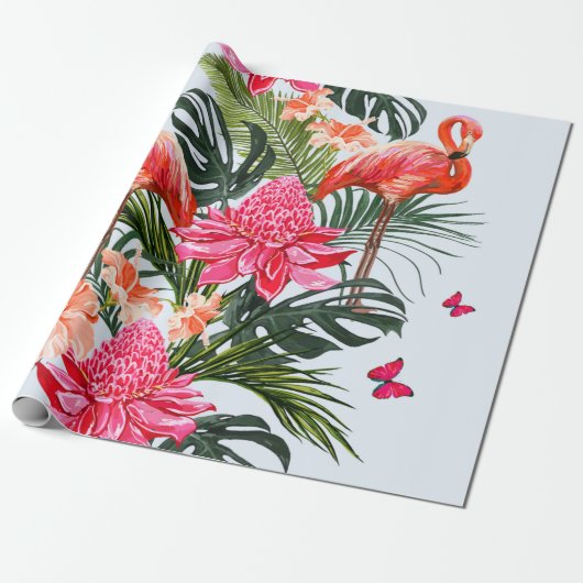 Beautiful seamless floral summer pattern backgroun ラッピングペーパー (アンロールド)