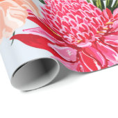 Beautiful seamless floral summer pattern backgroun ラッピングペーパー (ロールコーナー)