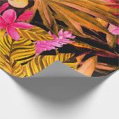 Beautiful seamless floral summer pattern backgroun ラッピングペーパー (角)