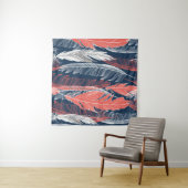 Beautiful seamless graphic pattern of feathers タペストリー (インサイチュ(横))