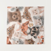 Beautiful seamless, tileable, watercolor pattern w タペストリー (正面(横))