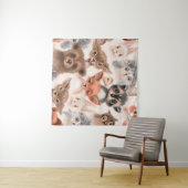 Beautiful seamless, tileable, watercolor pattern w タペストリー (インサイチュ(横))