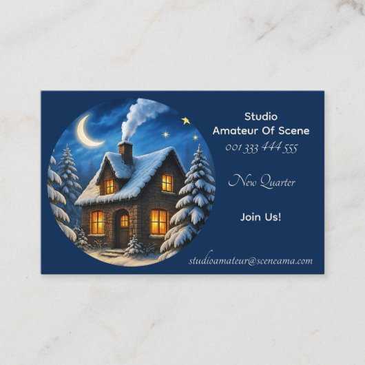 Beautiful Seasonal Christmas and New Year 名刺 (正面)