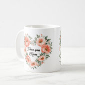 Beautiful Sentiment For Mom Wrap コーヒーマグカップ (正面左)