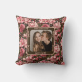 Beautiful Sentimental 1St Anniversary Throw Pillow クッション (正面)