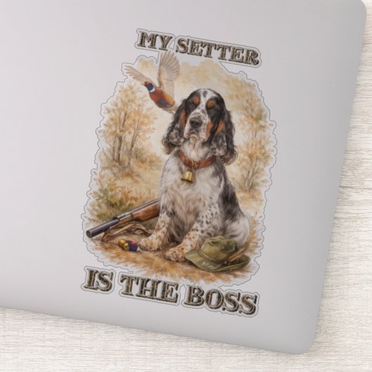 Beautiful Setter with Pheasants , Art シール (詳細)