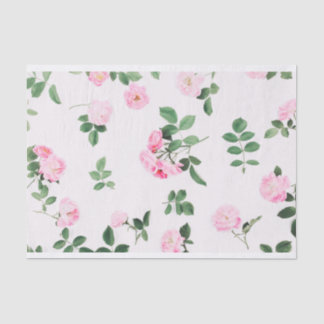 Beautiful Shabby Chic Pink Roses Tissue Paper 薄葉紙