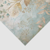 Beautiful Shades of Blue Floral Background 薄葉紙 (詳細)