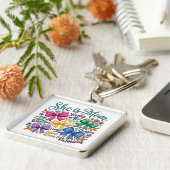 Beautiful She Is Mom キーホルダー (側面)