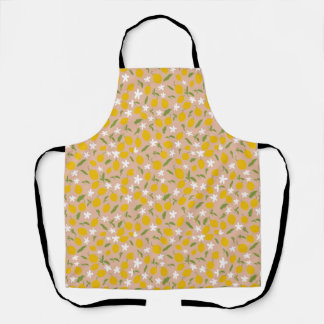 Beautiful Sicilian Lemon Kitchen Apron エプロン